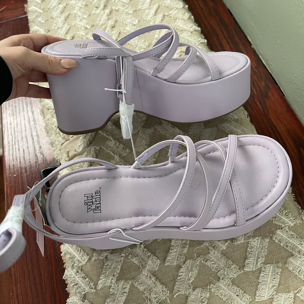 Wild Fable strappy Platforms
